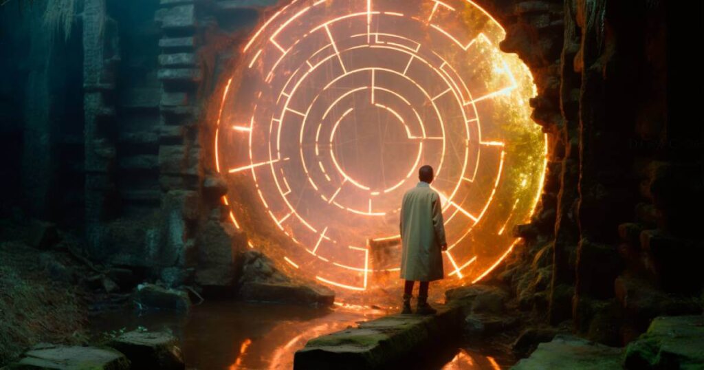 A conceptual image of a winding path through a forest leading to a bright, open field, representing finding a clear and fulfilling career direction through numerology.