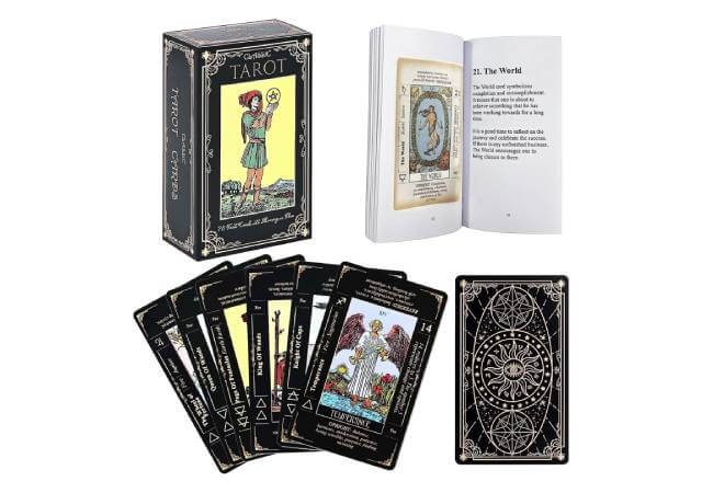 Tarot Cards Set, Tarot Cards for Beginners with Meanings on Them