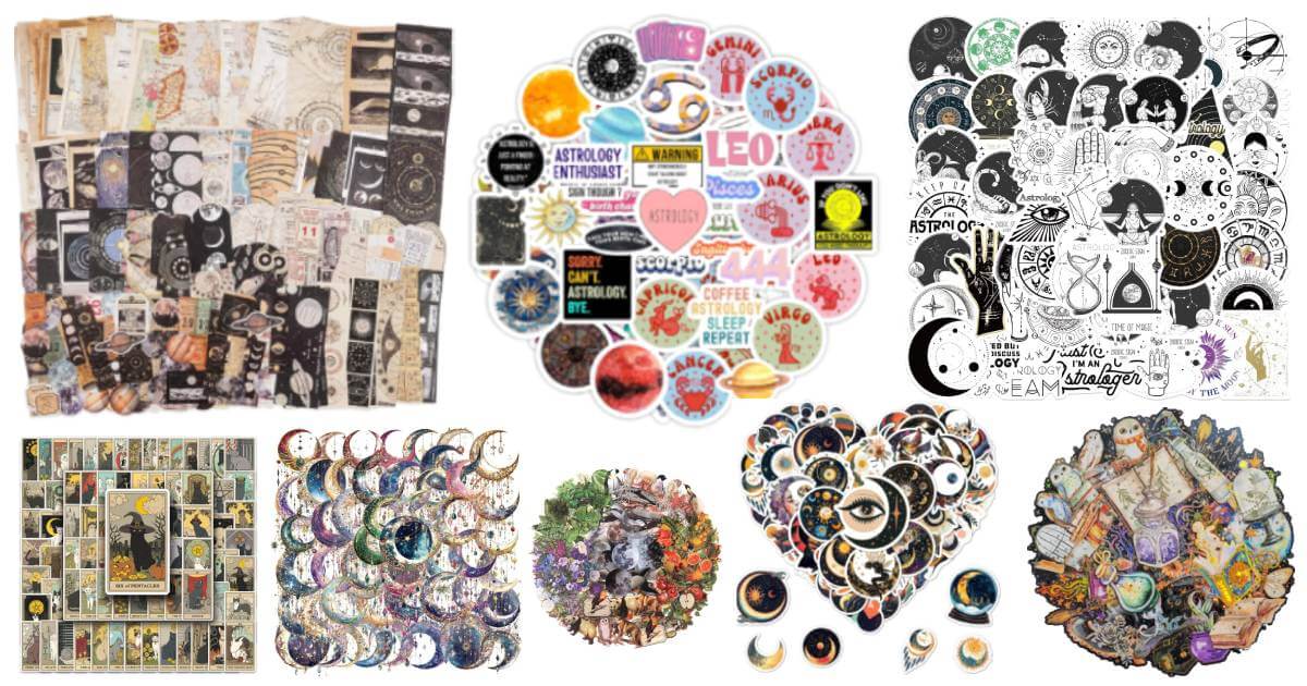 Top 10 astrology stickers for journaling